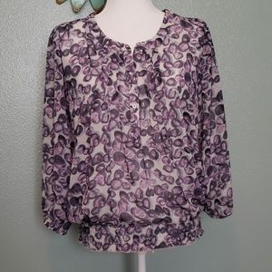 Leo & Nicole Sheer Blouse